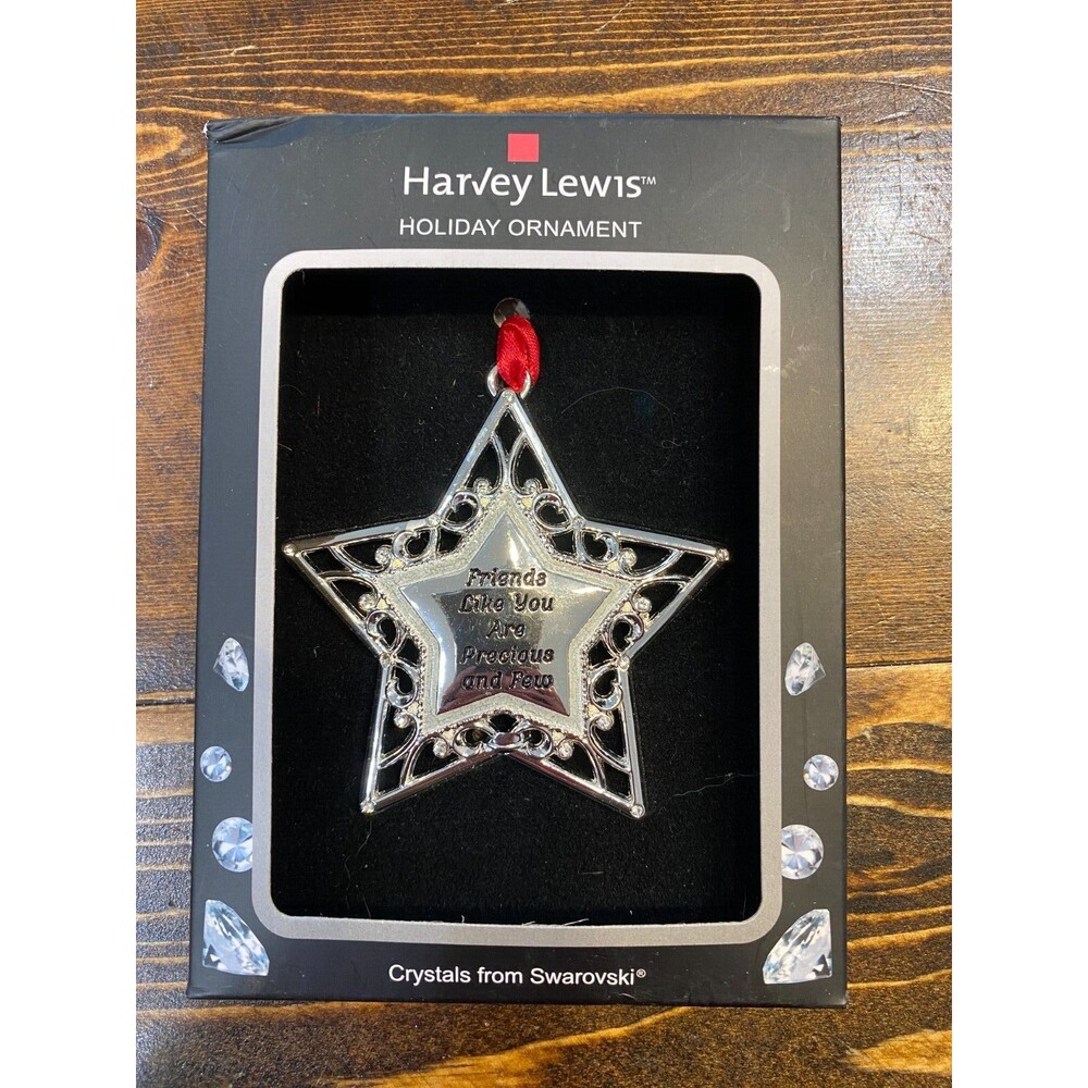 Harvey Lewis Holiday Ornament "Friends Like You are Precious and Few" NEW